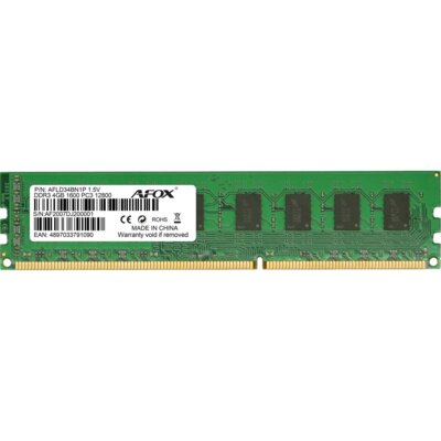 Pamięć RAM AFOX 4GB 1600MHz