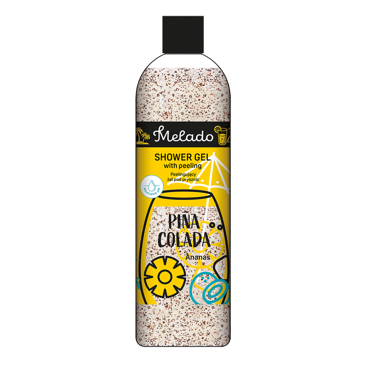 Melado Pina Colada peelingujący żel pod prysznic, 500 ml