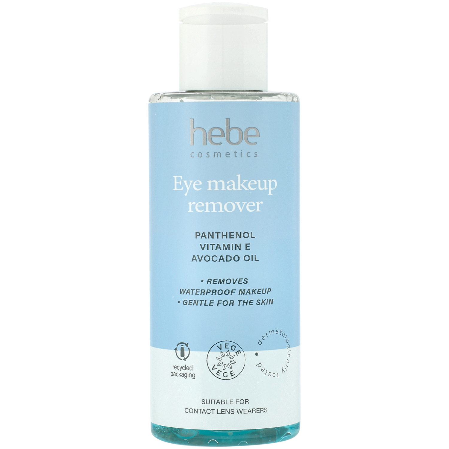 Hebe Cosmetics Eye Makeup Remover dwufazowy płyn do demakijażu oczu, 150 ml