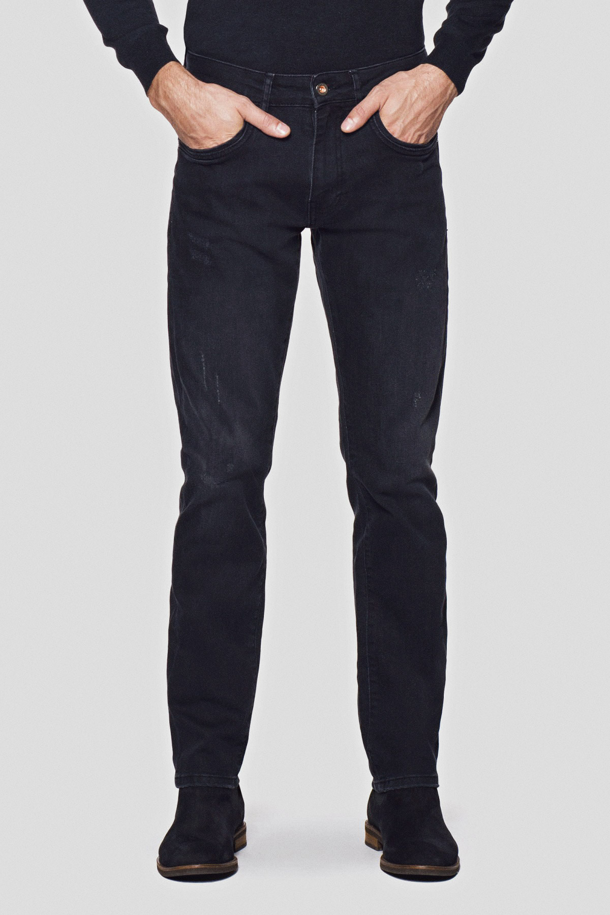 Lancerto Jeansy Czarne Estaban Slim