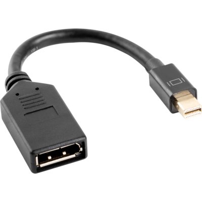 Adapter Mini DisplayPort - DisplayPort LANBERG AD-0003-BK 0.1 m