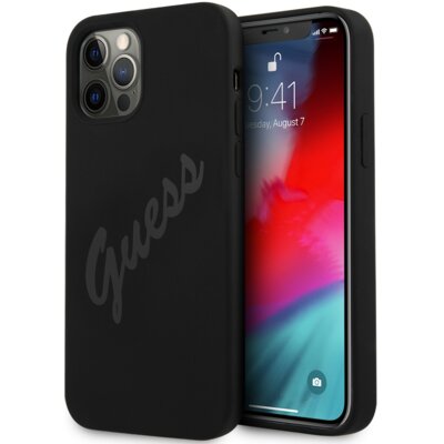 Etui GUESS Script Vintage do Apple iPhone 12 Pro Max Czarny
