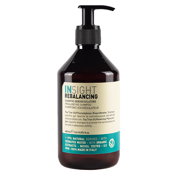 Insight Rebalancing trychologiczny szampon regulujący sebum do przetłuszczającej się skóry głowy, 400 ml