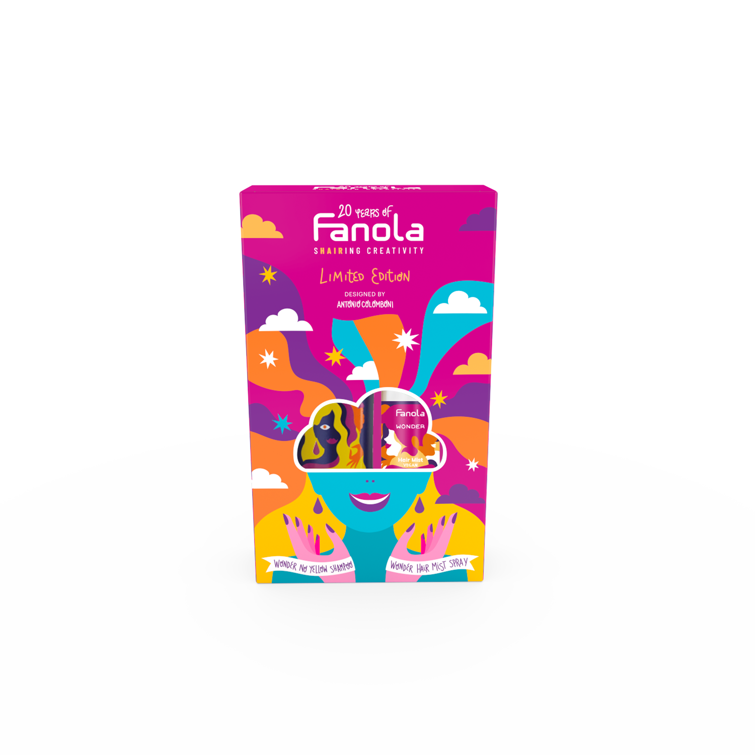 Fanola Wonder zestaw: szampon do włosów, 350 ml + mgiełka do włosów, 100 ml