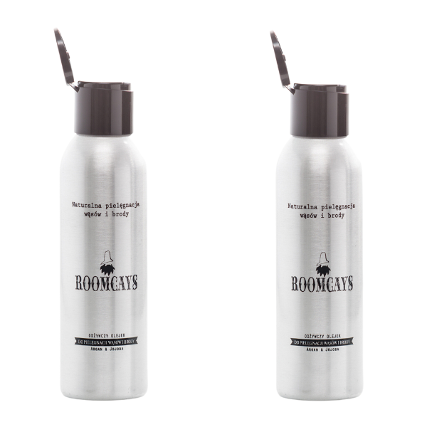 Roomcays zestaw: olejek do brody, naturalny skład, 2x100 ml