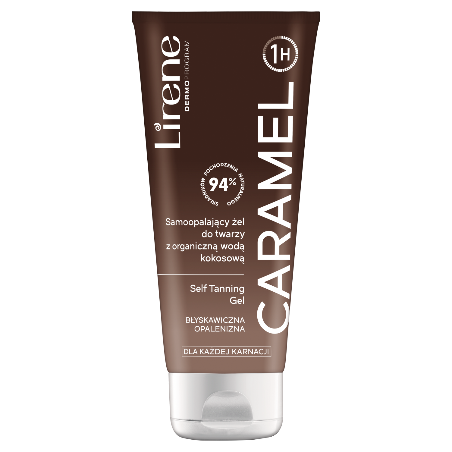 Lirene Self Tanning Brązujący żel samoopalający do twarzy Caramel, 75 ml