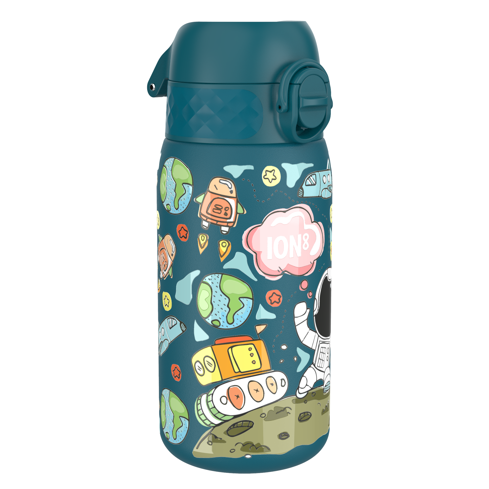 Ion8 bidon stalowy z ustnikiem Morski - Kosmonauta Kosmos, poj. 400 ml, 1 szt.