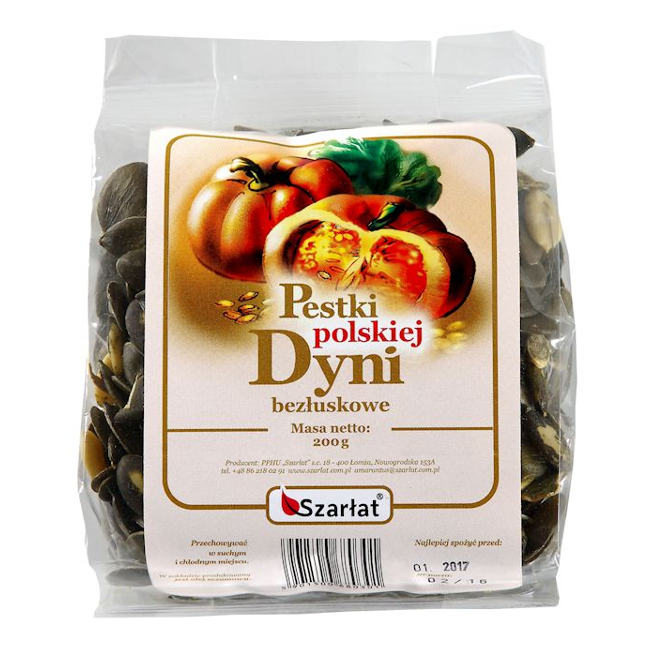 Pestki polskiej Dyni bezłuskowej 200 g (Szarłat)