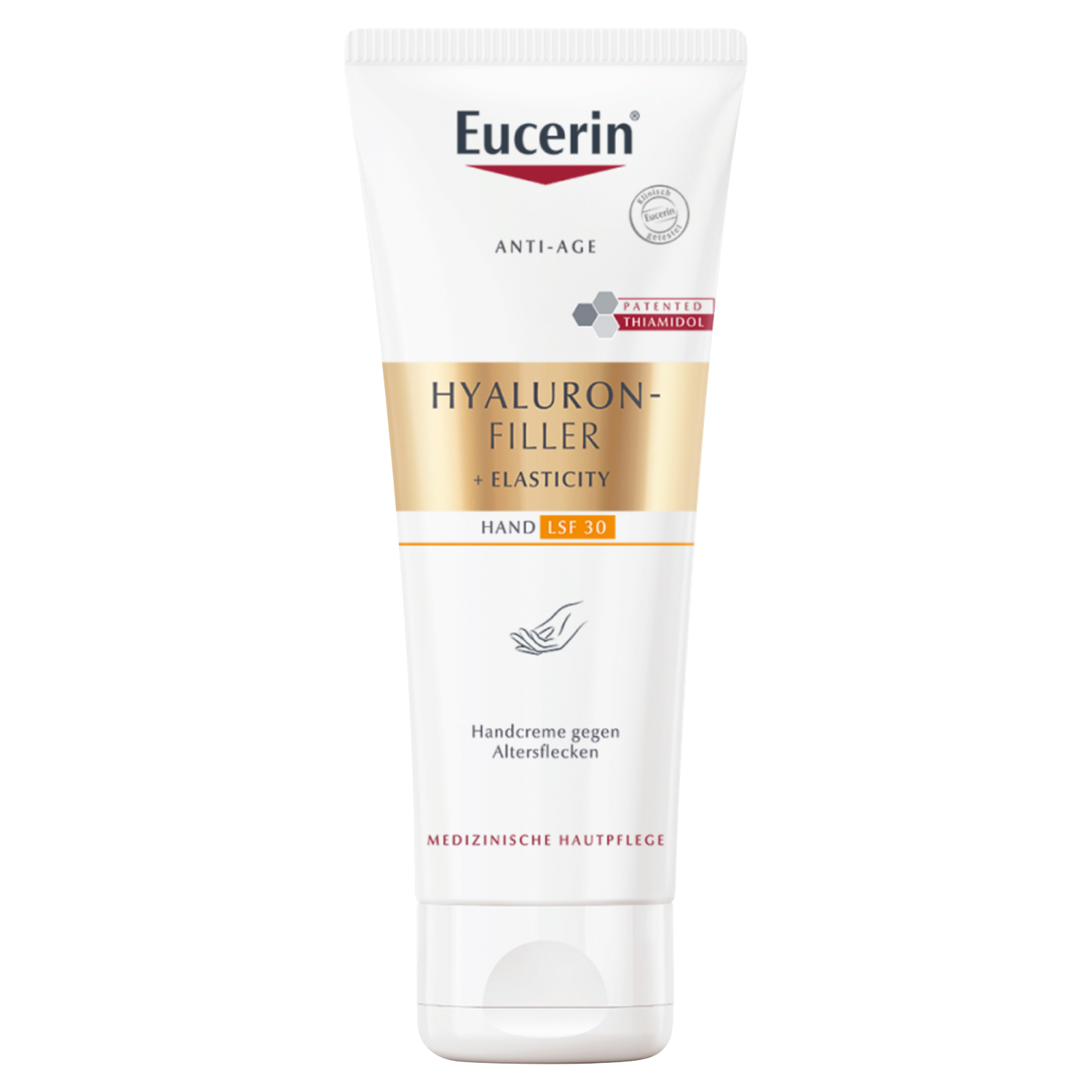 Eucerin Hyaluron-Filler + Elasticity krem do rąk przeciw przebarwieniom z thiamidolem i SPF30, 75 ml