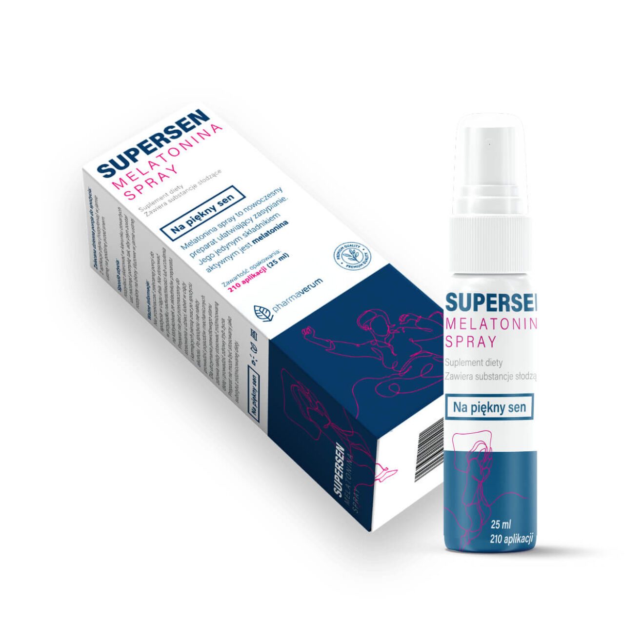 Pharmaverum s.c. SUPERSEN Melatonina Spray suplement diety, 25 ml