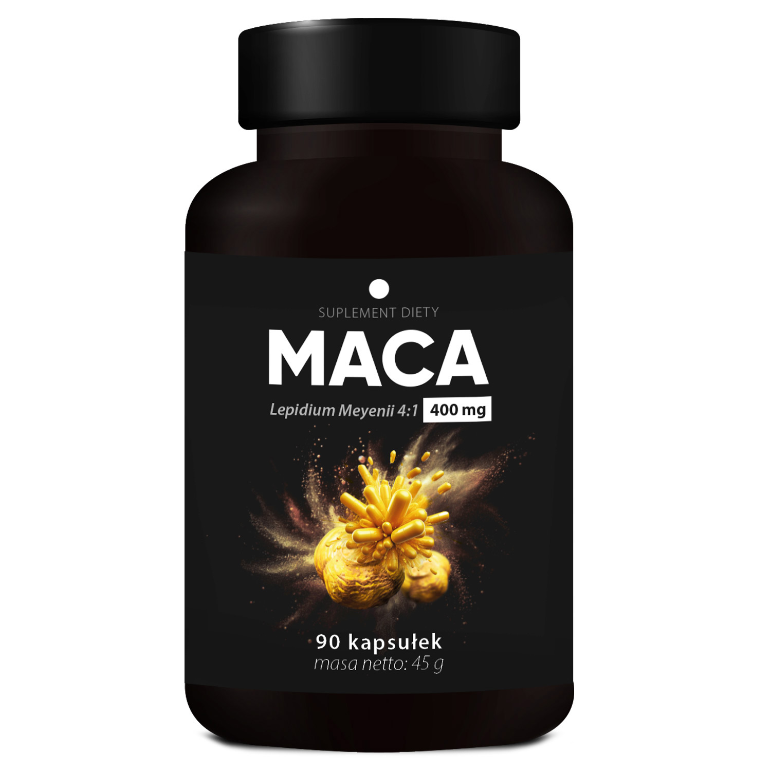 Medimes Maca suplement diety, maca ekstrakt 4:1, 90 kaps./1 opak.
