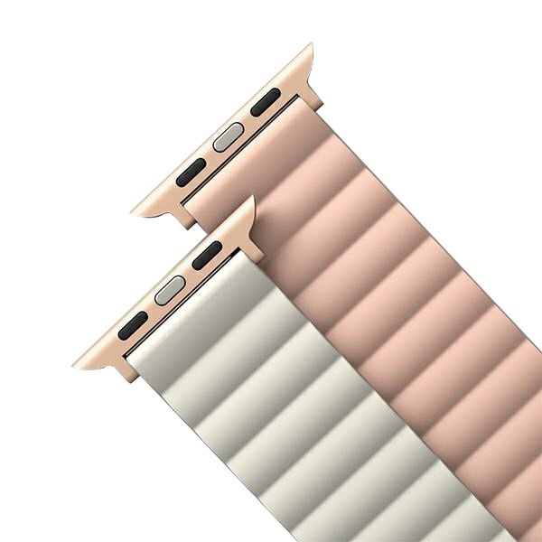 Pasek UNIQ Revix do Apple Watch 1/2/3/4/5/6/7/8/9/SE/SE2/Ultra/Ultra 2 (42/44/45/49mm) Różowo-beżowy