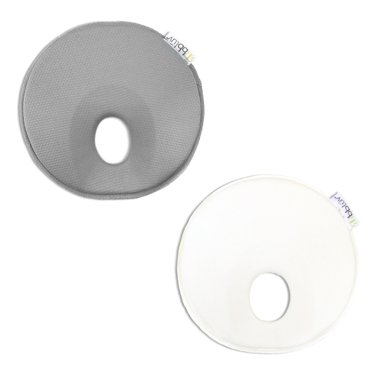 Bblüv Pilö poduszka ortopedyczna dla niemowlaka perłowa biel, 1 szt.