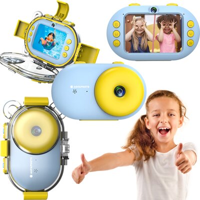 Aparat dla dzieci AGFAPHOTO Reali Kids Cam Waterproof Niebieski