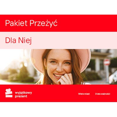 Karta podarunkowa WYJĄTKOWY PREZENT Pakiet Przeżyć - Dla Niej