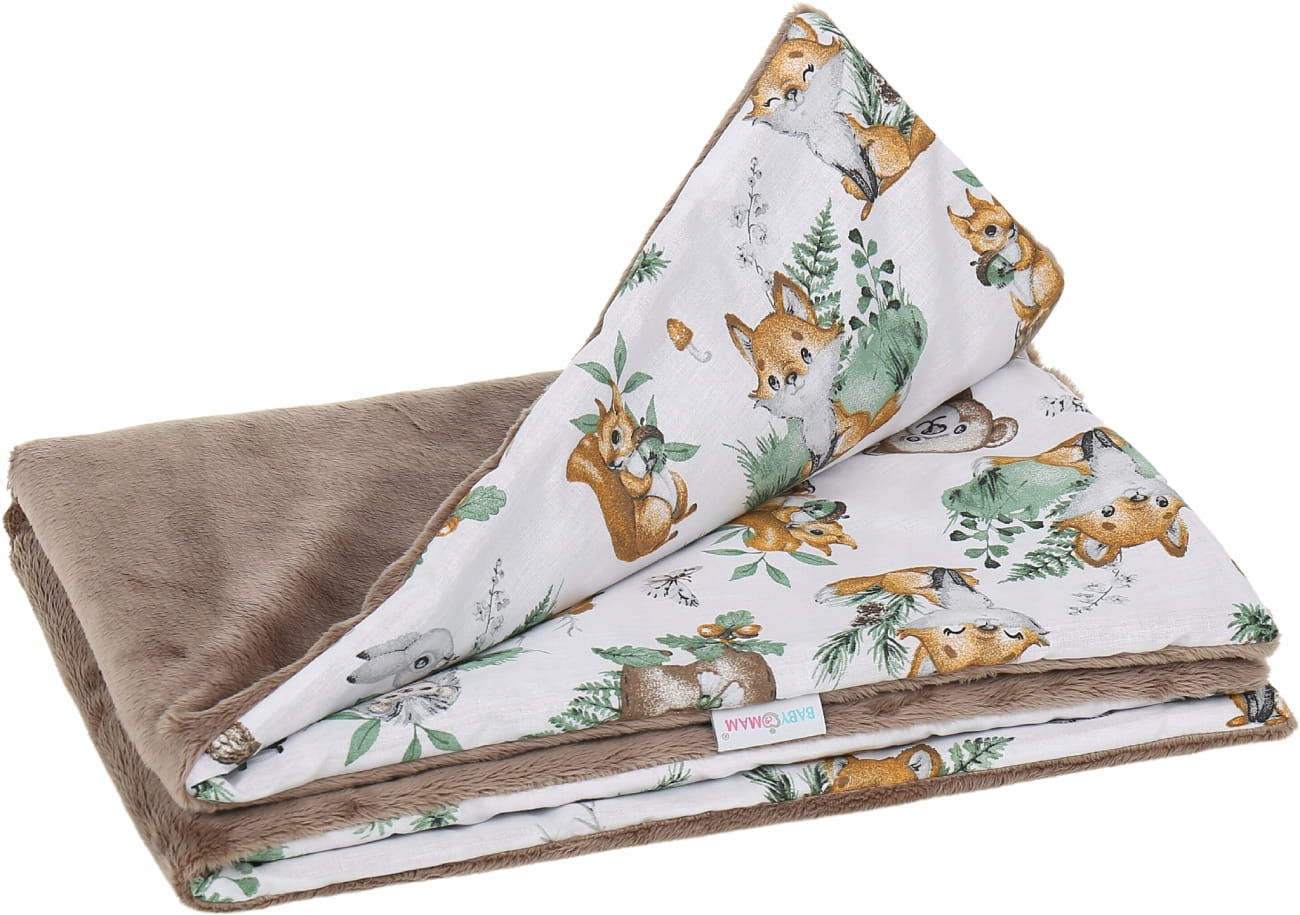 Babymam kocyk dla niemowląt uniwersalny dwustronny