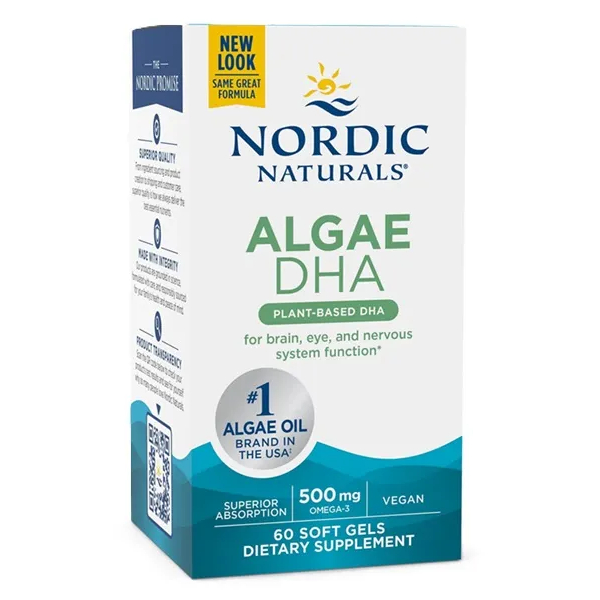 Nordic Naturals Algae Omega-3 500 mg suplement diety, 60 kaps./1 opak.