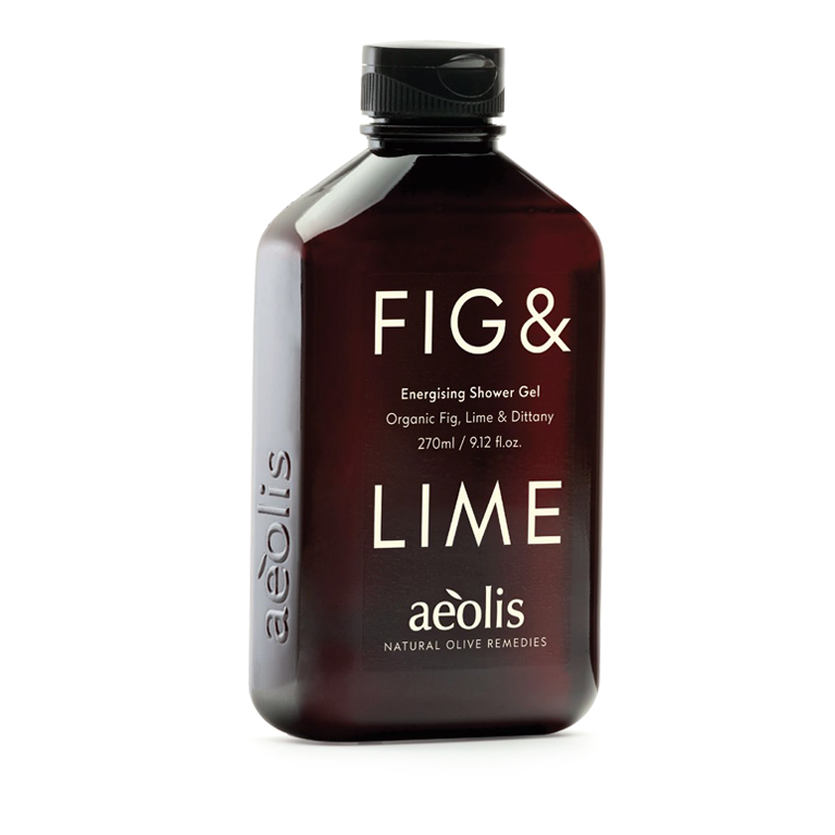 Aeolis Fig & Lime żel pod prysznic z organiczną oliwą z oliwek, figą i limonką, 270 ml