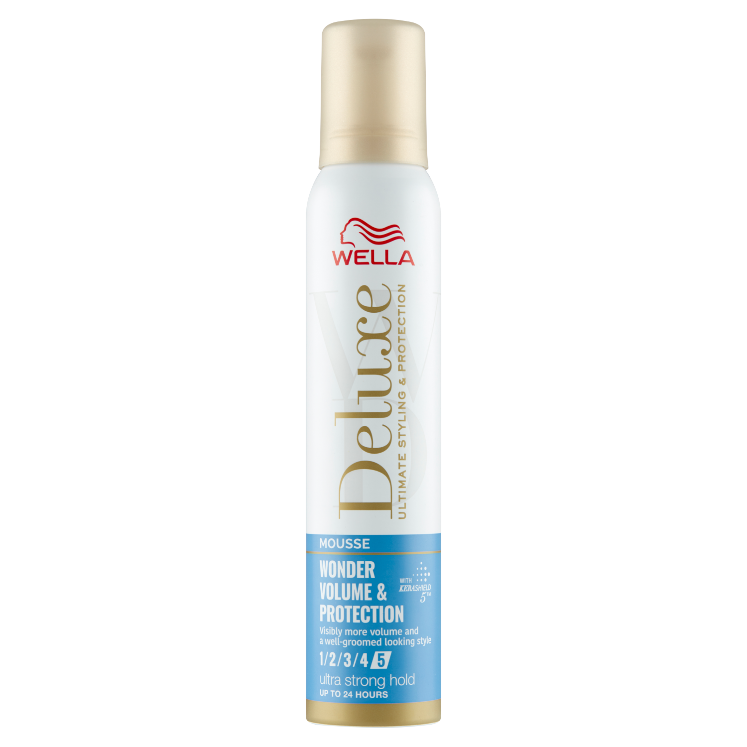 Wella Deluxe Wonder Volume&Protection ultra mocna pianka do włosów dodająca objętości, 200 ml