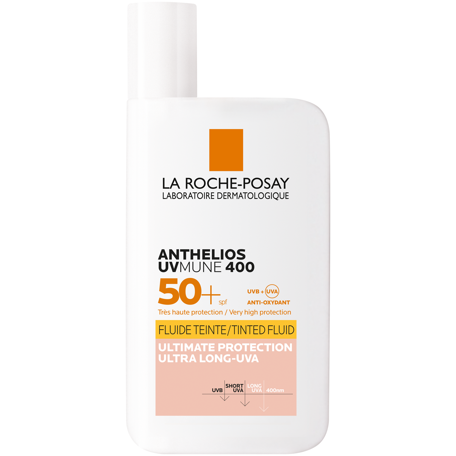 La Roche-Posay Anthelios UVmune 400 barwiący fluid do twarzy z filtrem SPF50+, 50 ml