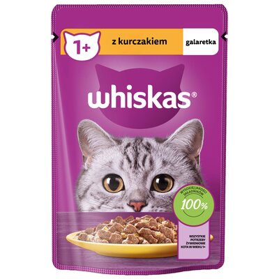 Karma dla kota WHISKAS Kurczak w galaretce 85 g