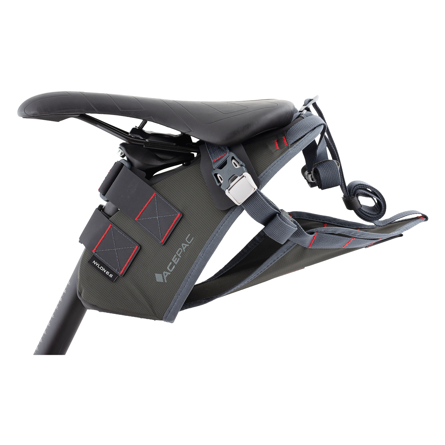 Uchwyt montażowy do torby rowerowej podsiodłowej Acepac SADDLE HARNESS grey - ONE SIZE