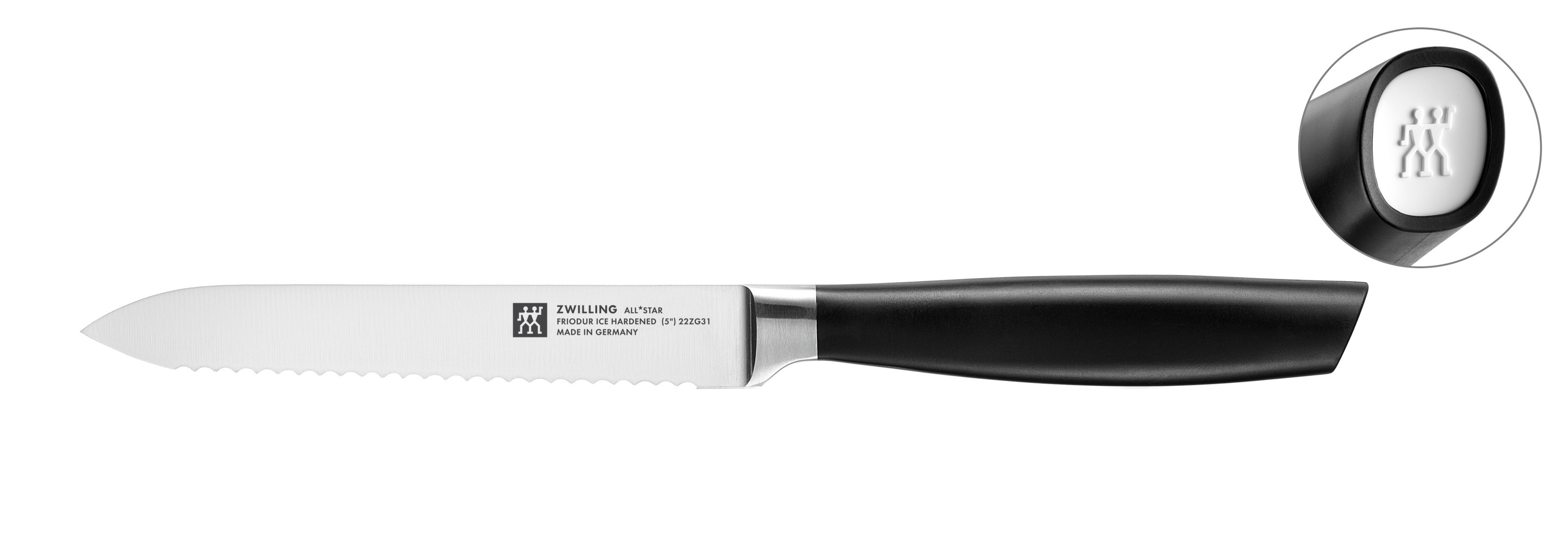 Zwilling - Nóż uniwersalny z ząbkami All Star Biały