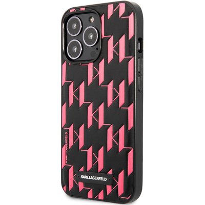 Etui KARL LAGERFELD Monogram Plaque do Apple iPhone 13 Pro Max Różowy