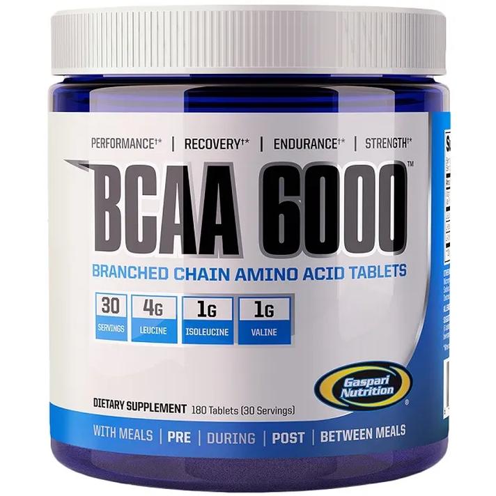 Gaspari Nutrition BCAA 6000 suplement diety, 180 tabl./1 opak.