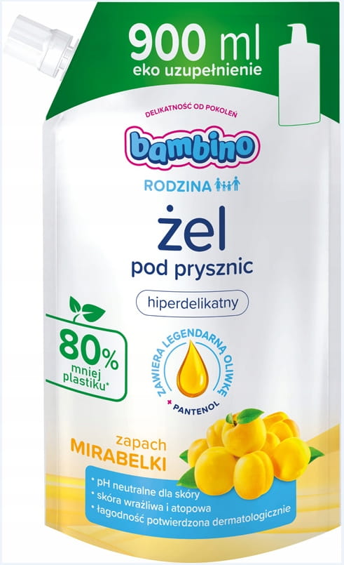 Bambino Mirabelka żel pod prysznic, 900 ml