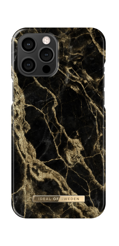 iDeal Fashion Case - etui ochronne do iPhone 12 Pro Max 6,7" (Golden Smoke Marble)