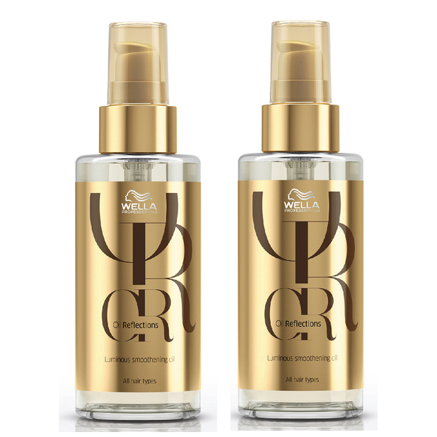 Wella Professionals Oil Reflections Oil zestaw: rozświetlający olejek wygładzający włosy, 2x100 ml