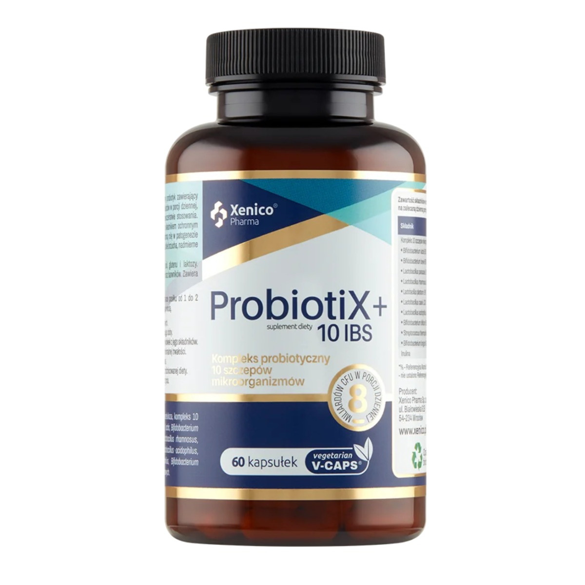 Xenico Pharma ProbiotiX+ 10 IBS suplement diety, 60 kaps./1 opak.