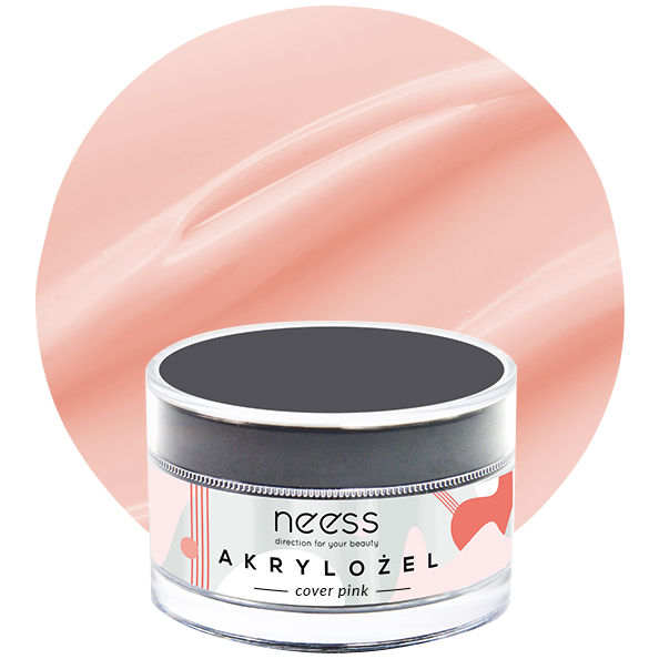 Neess akrylożel budujący i przedłużający płytkę paznokci cover pink, 15 g