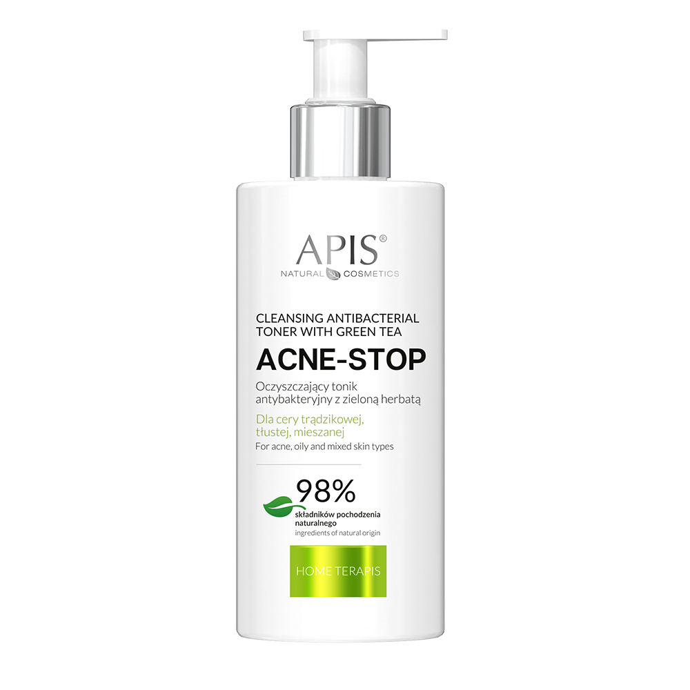 Apis Acne-stop antybakteryjny tonik do twarzy, 300 ml