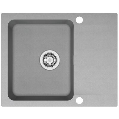 Zlewozmywak jednokomorowy z ociekaczem FRANKE Orion OID 611-62 114.0476.310 Kamienny szary 50x62
