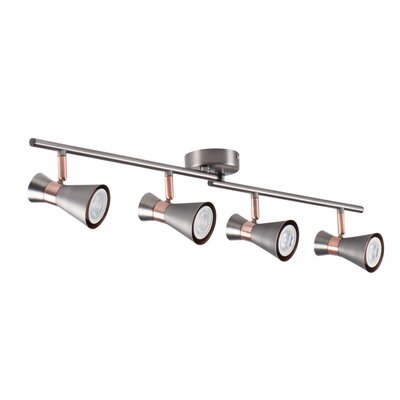 Lampa ścienno-sufitowa KANLUX Mileno EL-4I ASR-AN Srebrno-miedziany