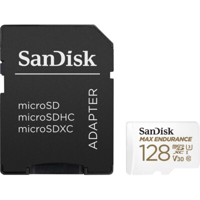 Karta pamięci SANDISK Max Endurance microSDXC 128GB + SD Adapter