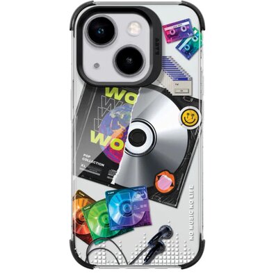 Etui LAUT Pop Retro Music do Apple iPhone 13/14/15 Wielokolorowy