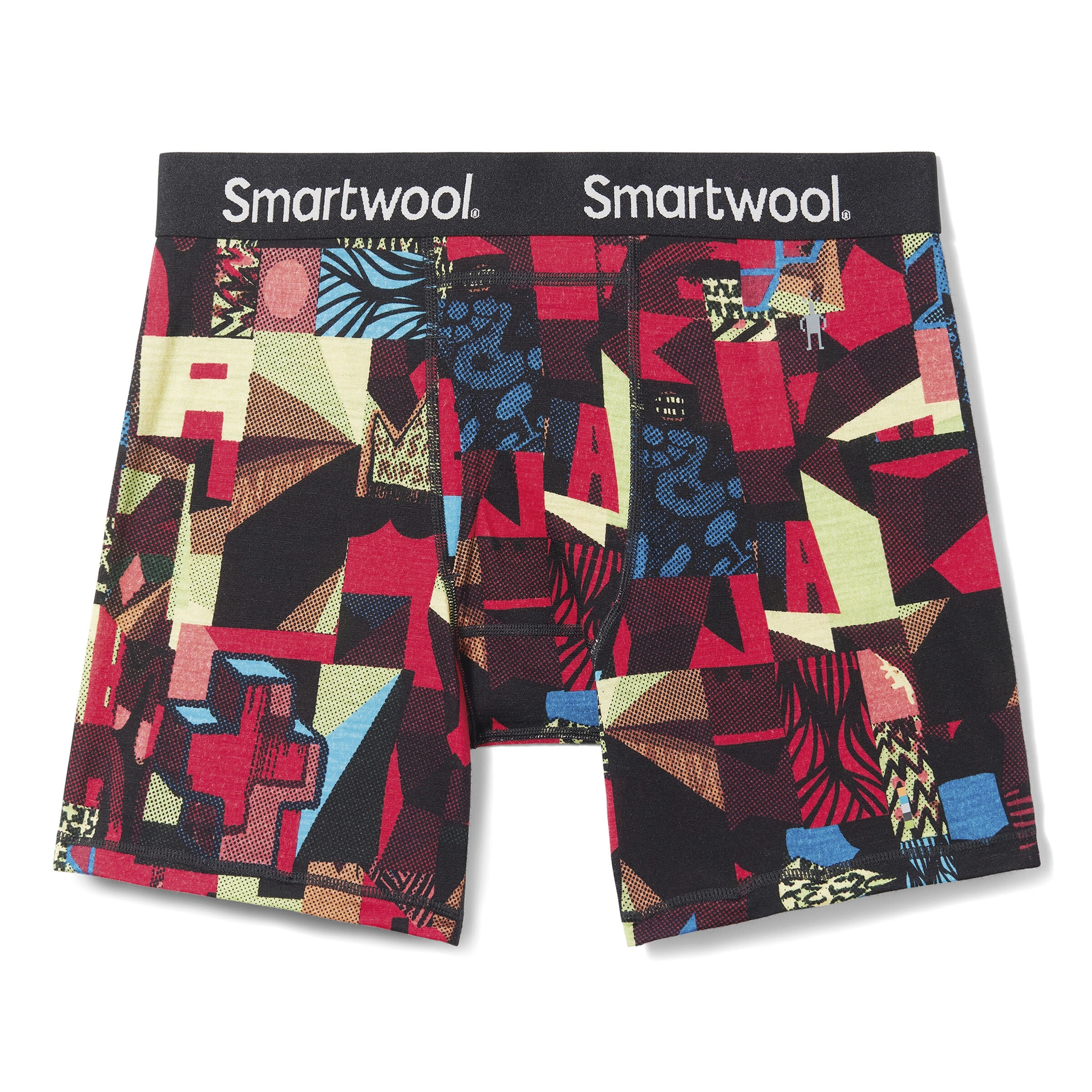 Bokserki męskie Smartwool Merino Print Boxer Brief  Jaime Molina rhythmic red print - XXL