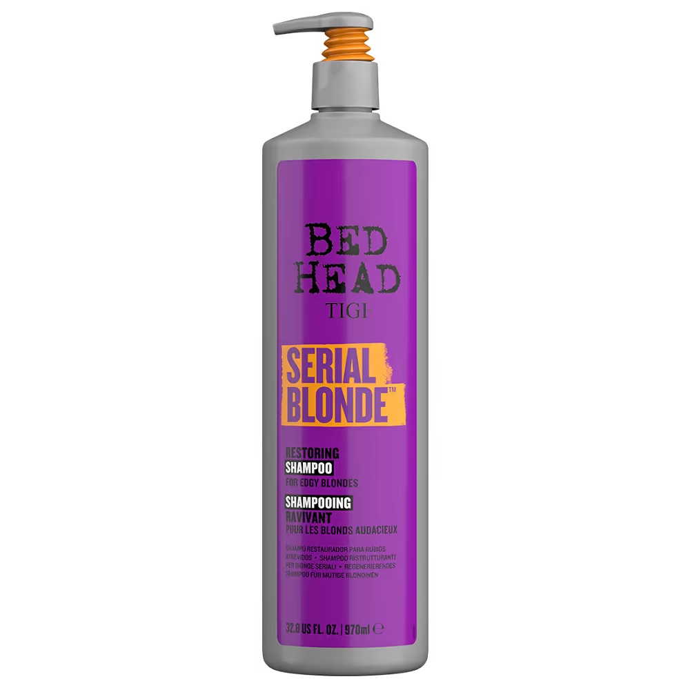 Tigi Bed Head Colour Care Serial Blonde szampon do zniszczonych włosów blond, 970 ml
