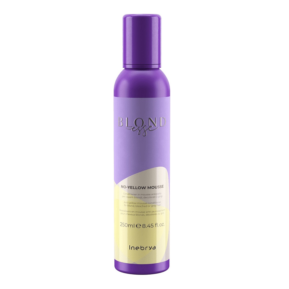 Inebrya Blondesse No Yellow odżywka w piance do włosów blond rozjaśnianych i siwych, 250 ml