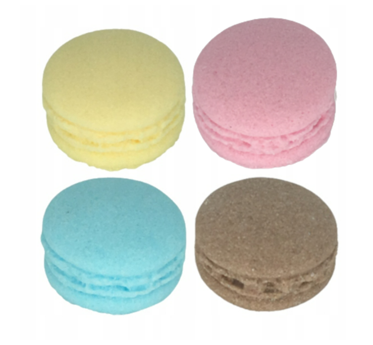 Green Garden zestaw: naturalne kule do kąpieli w kształcie makaroników, 4 szt./1 opak.