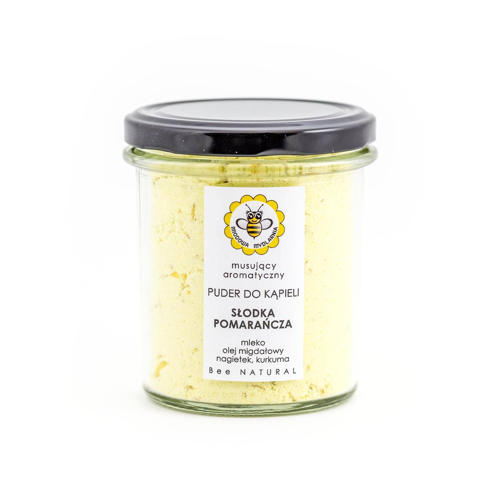 Miodowa Mydlarnia puder do kąpieli słodka pomarańcza, 180 g