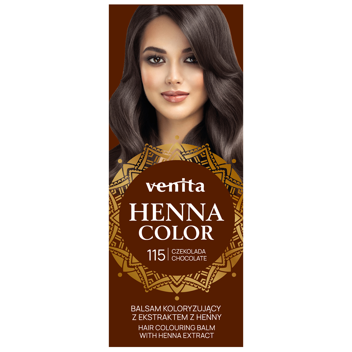 Venita Henna Color balsam koloryzujący z ekstraktem z henny do włosów 115 czekolada, 75 g