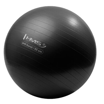 Piłka gimnastyczna HMS YB02 Czarny (65 cm)