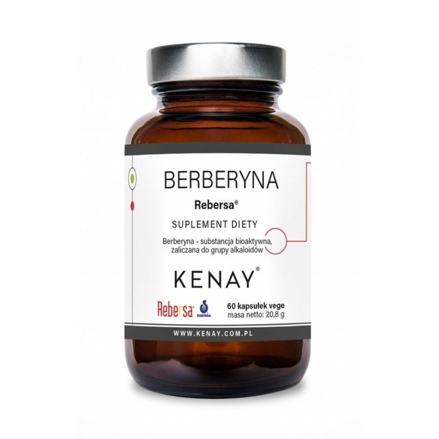 Kenay Berberyna Rebersa suplement diety, 60 kaps./1 opak.
