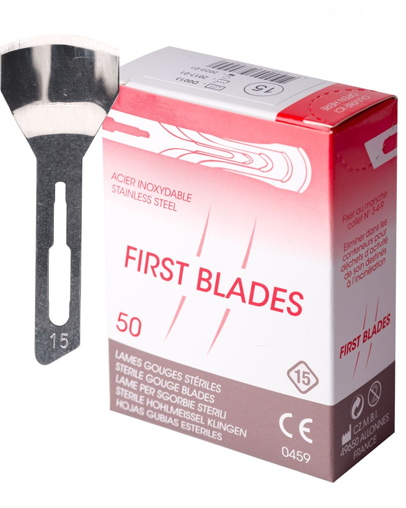 Dłutka First Blades rozmiar 15, 50 szt.