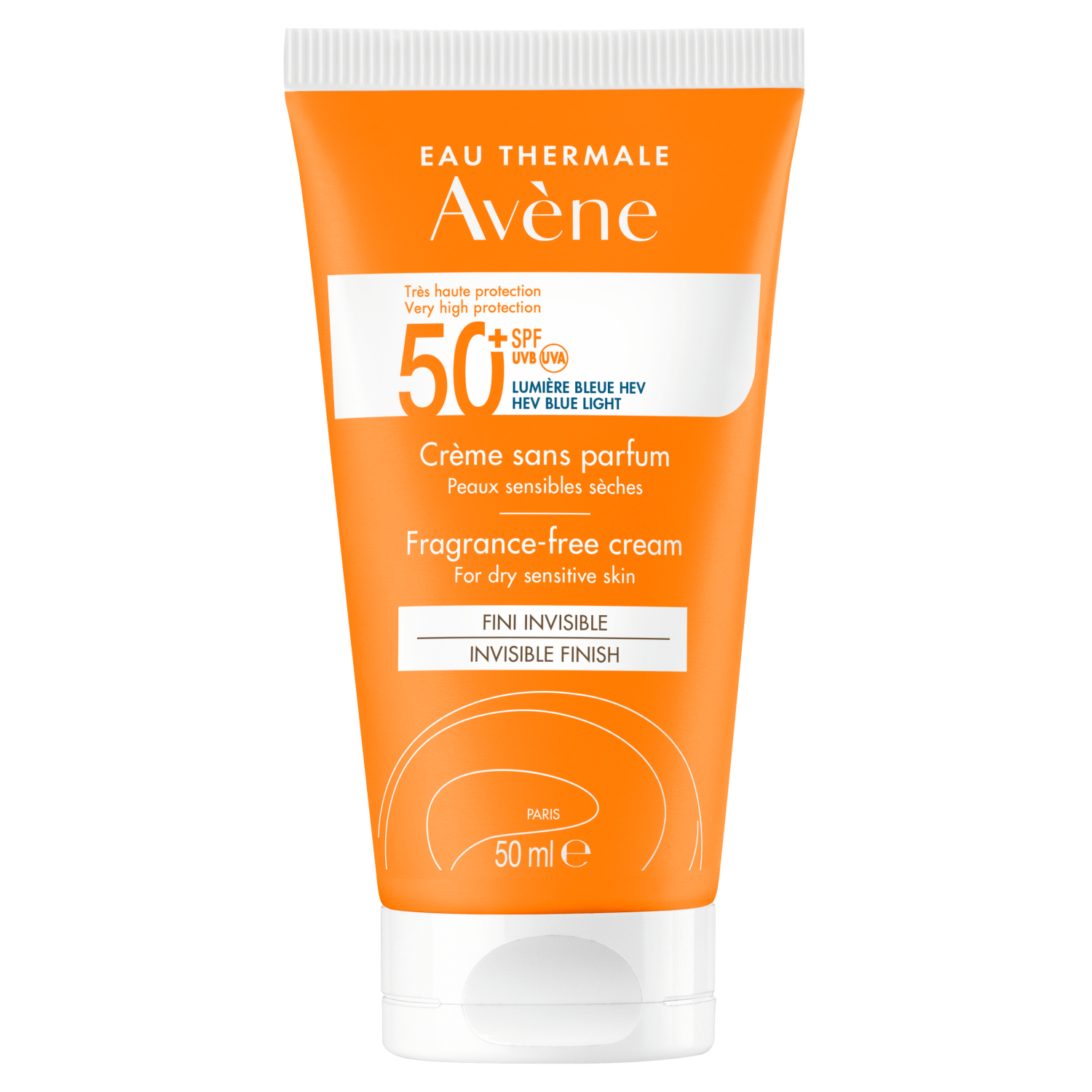 Avène krem przeciwsłoneczny bezzapachowy SPF50+, 50 ml