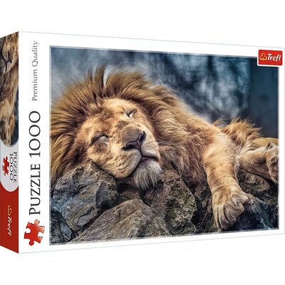 Puzzle TREFL Śpiący lew 10447 (1000 elementów)